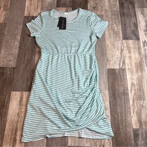 Reborn J, Blue Stripes, Short Sleeve Dress, XL
